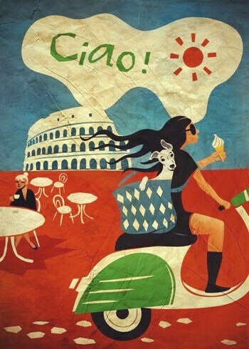 Italian retro vintage