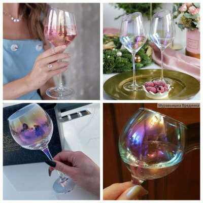 Набор бокалов для вина "мыльный пузырь"