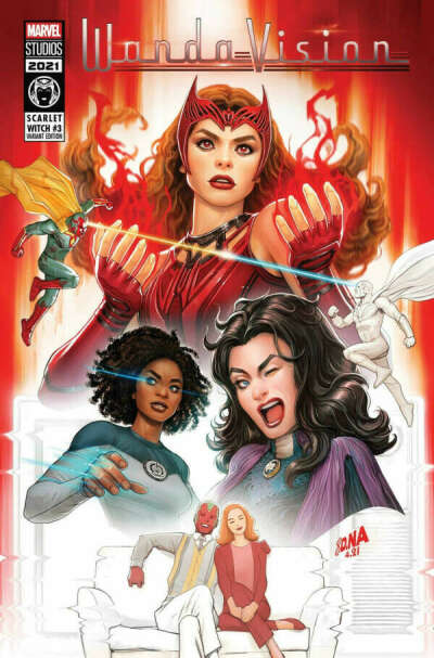 Scarlet Witch #3 (2023) MCU VARIANT COVER (Steve Orlando, Sara Pichelli)