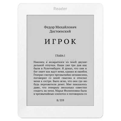 Надо брать: Электронная книга Reader Book 2 6" 4Gb белая