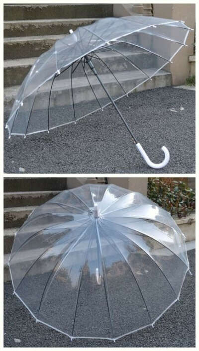 Прозрачный  зонт