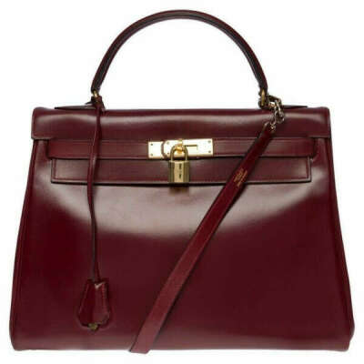 Hermes Kelly in burgundy