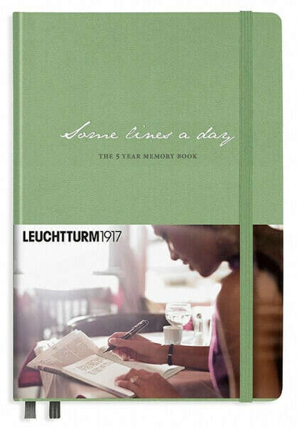Дневник Leuchtturm1917 Memory Book "Some Lines A Day" на 5 лет (Sage)