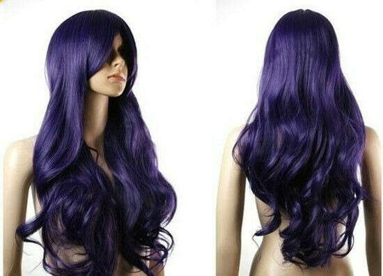 фиолетовый парик
