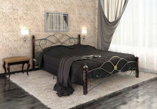 кованную кровать