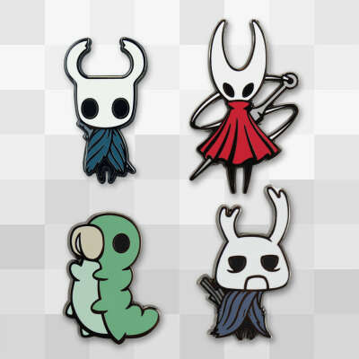 Hollow Knight Enamel Pin 4-Pack