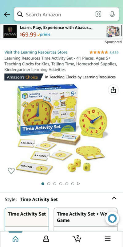Learning resourses time activity set