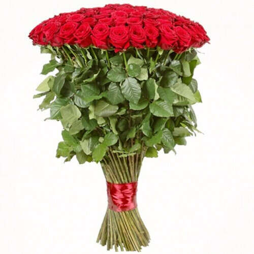 Букет "101 красная роза (60см.)" – заказ и доставка цветов по Новосибирску | MarketFlo.ru