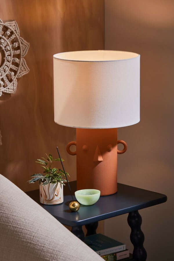Ceramic Face Table Lamp