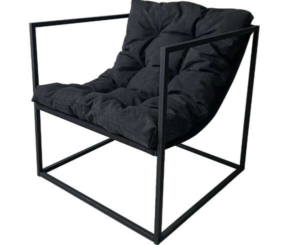 Кресло для дома и офиса "Лофтовик +"Black