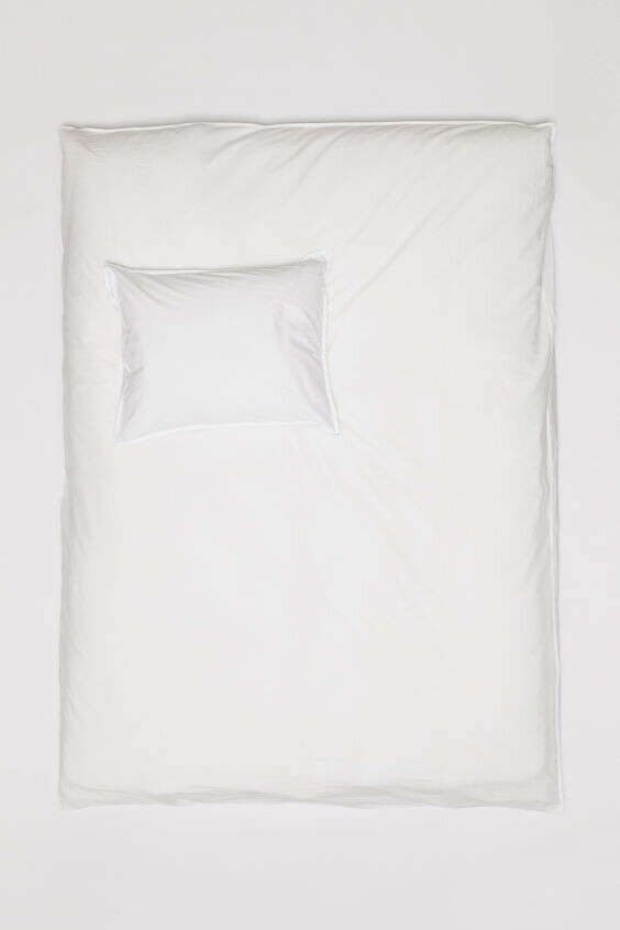Белое постельное белье из хлопка HM Home