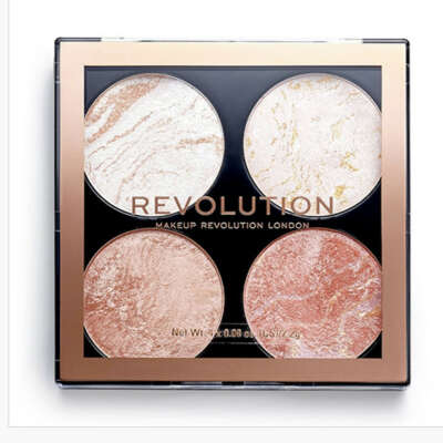 Палетка хайлайтеров для лица `REVOLUTION` CHEEK KIT тон take a breather