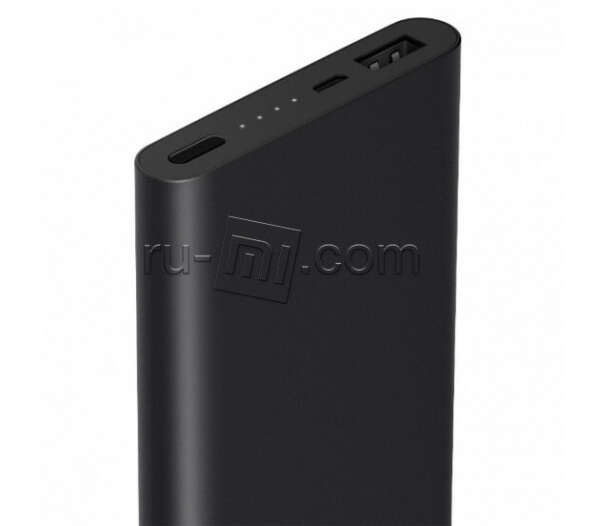 Xiaomi Mi Power Bank 2 (10000 mAh) черный