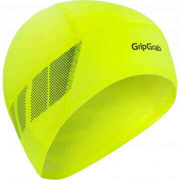 GripGrab Windproof Thermal Lightweight Hi-Vis Skull Cap - Yellow Hi-Vis