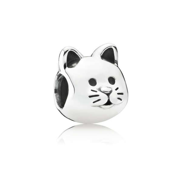 CURIOUS CAT CHARM Sterling silver