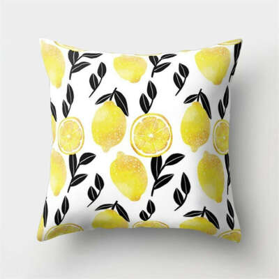 Подушка с лимонами