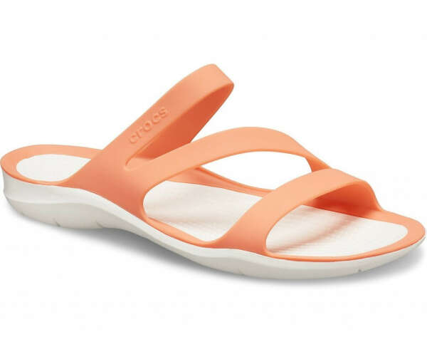 Женские  оранжевые шлепанцы CROCS Women&#039;s Swiftwater Sandal