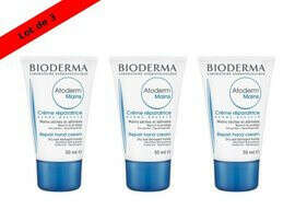 LOT 3 Bioderma Atoderm Mains Crème Répératrice 2x50ml + 50ml offert