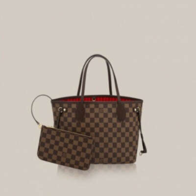 Сумка LV Neverfull размер PM в канве Damier Ebene