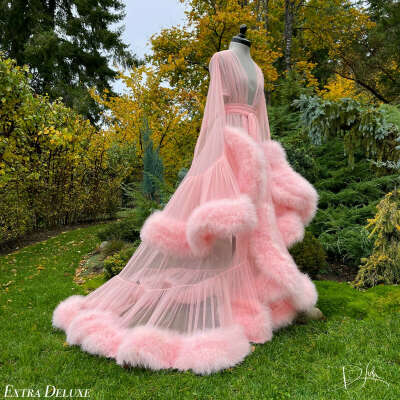 Peachy "Cassandra" Dressing Gown
