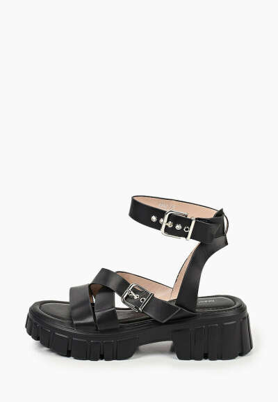Босоножки Ideal Shoes, цвет: черный, RTLABK626301 — купить в интернет-магазине Lamoda