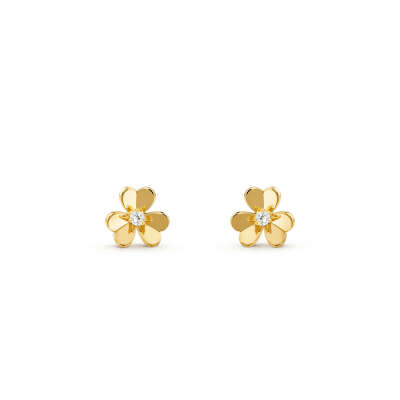 Frivole earrings, mini model - VCARP0J300 - Van Cleef & Arpels