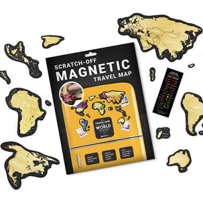 Magnets scratch map