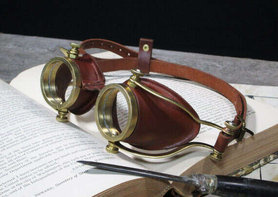 Steampunk Goggles Brass Goggles Steam Punk Glasses Victorian Cosplay LARP