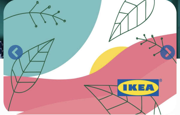 Подарочная карта IKEA любым номиналом