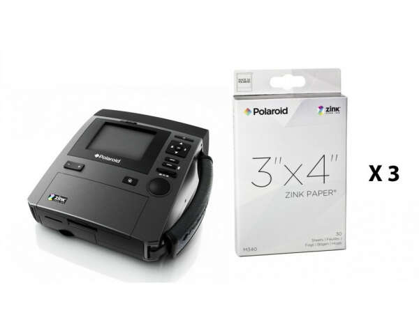 Моментальная фотокамера Polaroid Z340E + 3 картриджа