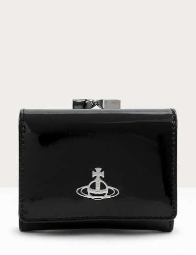 Vivienne Westwood Shiny patent small frame wallet