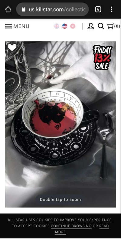 Cosmic tea cup & saucer