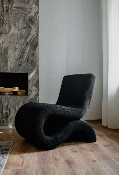 Дизайнерское кресло "Альфа" Черное(Black)