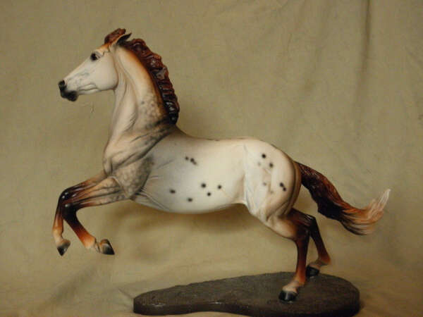 Breyer Mustang CM/Custom Mulberry Appaloosa Horse Statue OOAK