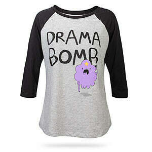 Adventure Time Drama Bomb Raglan Ladies&#039; Tee