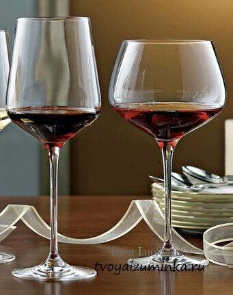 пара бокалов для красного вина