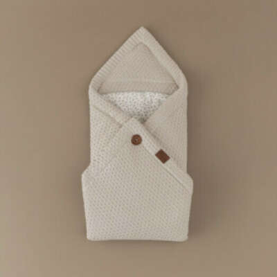 Для малыша: Конверт-одеяло Loomknits - Топленое молоко - демисезон