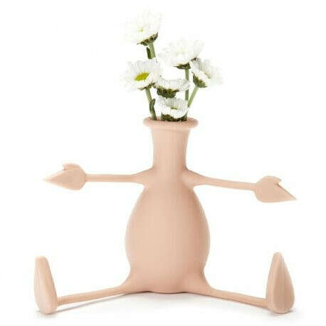 Peleg Design | Купить вазу для цветов с гибкими ручками Florino персиковую