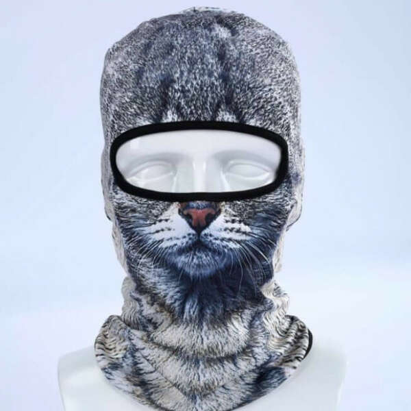 Балаклава-подшлемник Серый кот