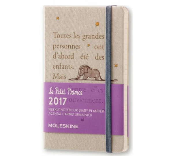 Moleskine Le Petit Prince Weekly Planner (еженедельник Молескин Маленький Принц) на 2017 год, pocket, 9х14 см.