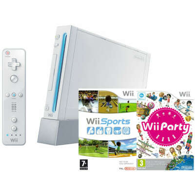 Игровая приставка Nintendo WII Nintendo в комплекте с играми Wii Party и Wii Sports