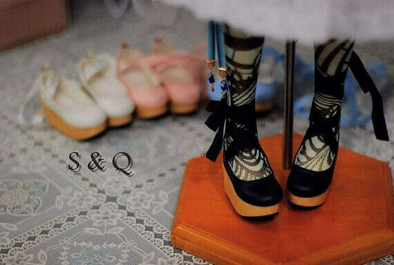 Rocking shoe with ribbon for MSD Girl (BJD), 3 colors Pre-order