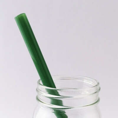 Jade Green Glass Straw (Clearance) - Strawesome