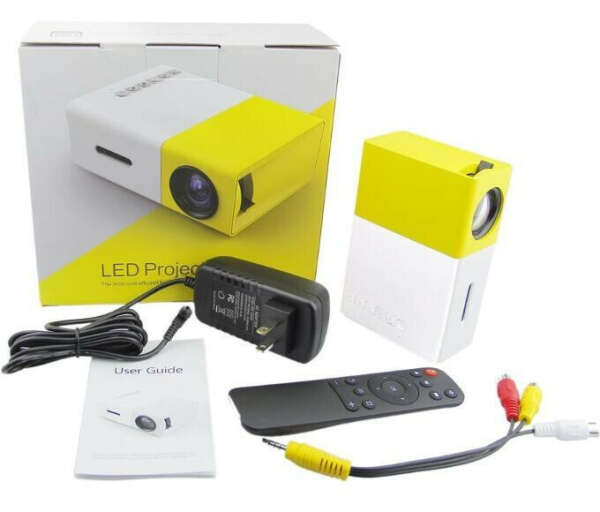 Мини  проектор YG-300 Led домашний портативный