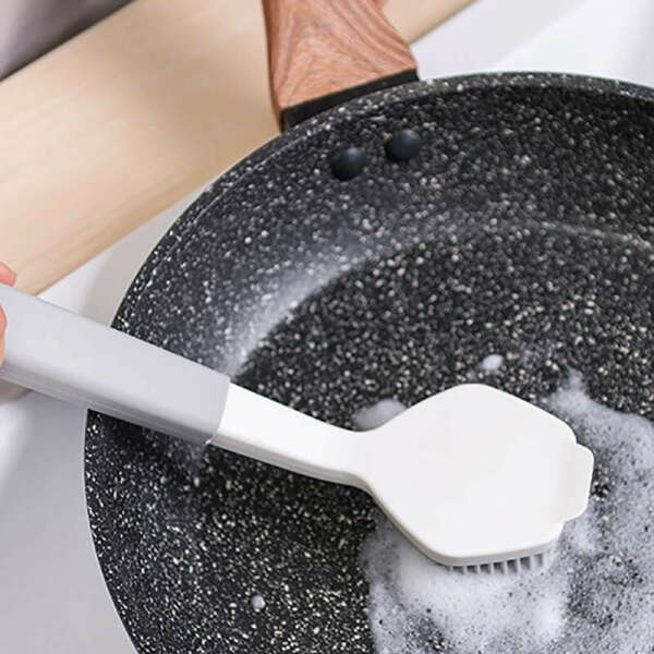 Kitchen Dishwashing Brush Scrub Brush Long Handle Household Pots Pan Cleaning Brush Kitchen Cleaning Tools