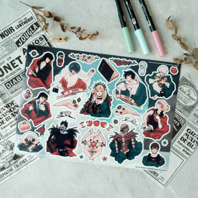 PACK DEATH NOTE от No Kids Stickers