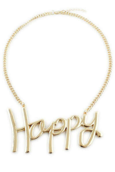 Happy Pendant Necklace