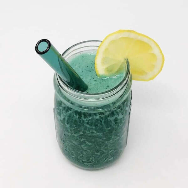 Aquamarine Glass Straw - Strawesome