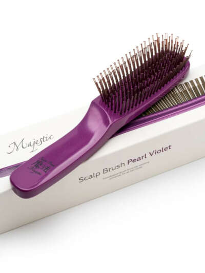 Расческа Majestic Scalp Brush Pearl Violet универсальная для всех типов волос