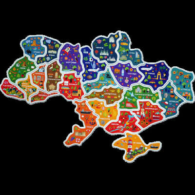 Магнитная карта Украины